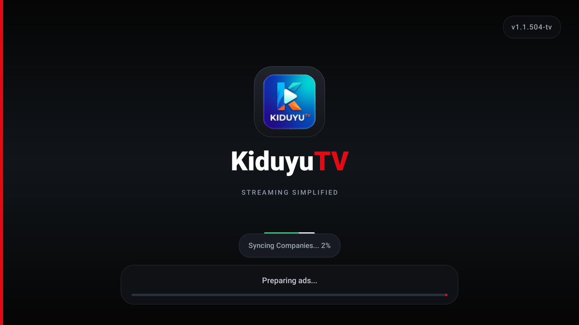 KiduyuTV splash screen